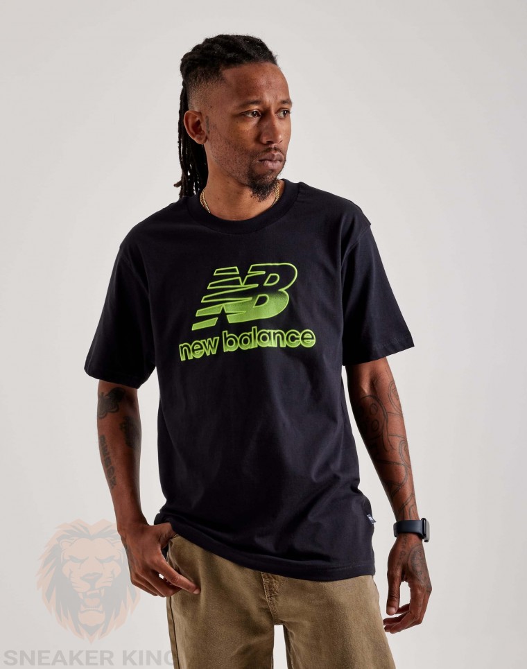 Футболка New Balance Stacked Logo Tee MT41979 BK